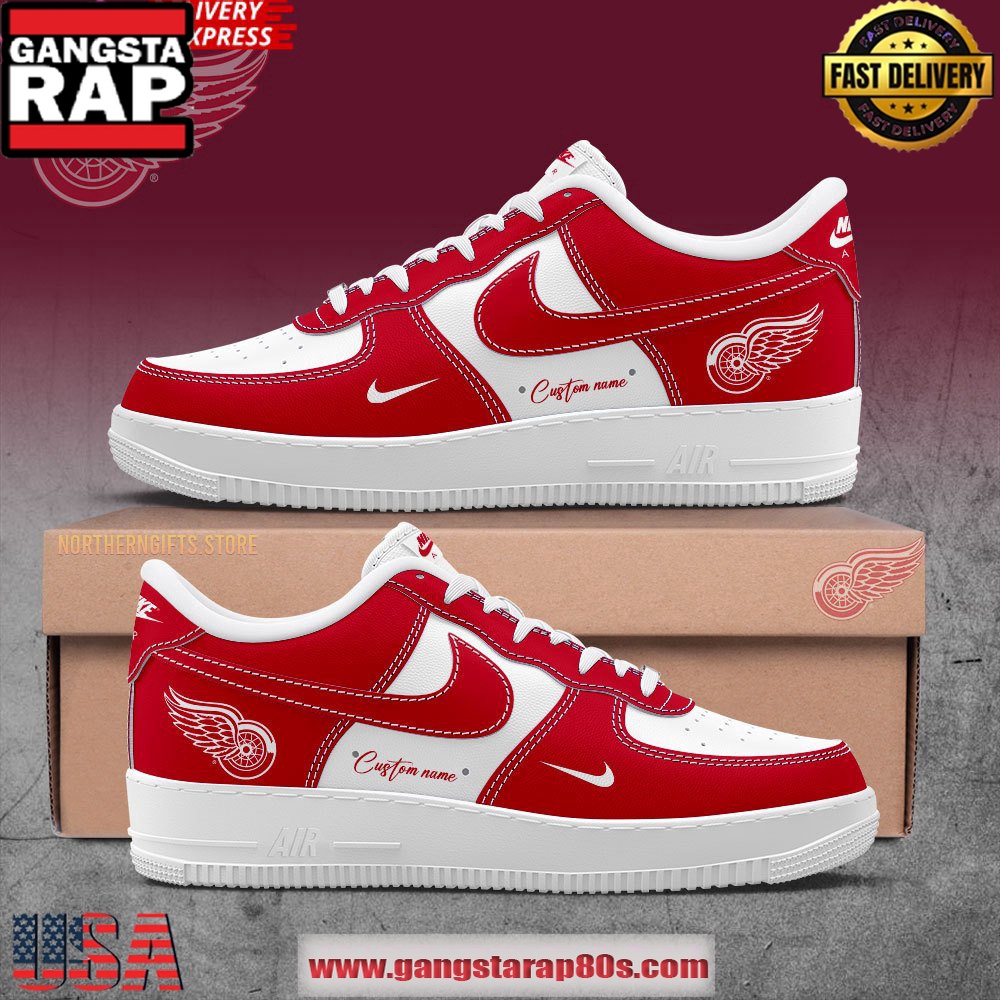 Detroit Red Wings Custom Air Force 1 Running Sneakers Shoes Detroit Red Wings Custom Air Force 1 Running Sneakers Shoes