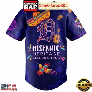 Detroit Tigers Hispanic Heritage Celebrations 2025 Unique Design Baseball Jersey
