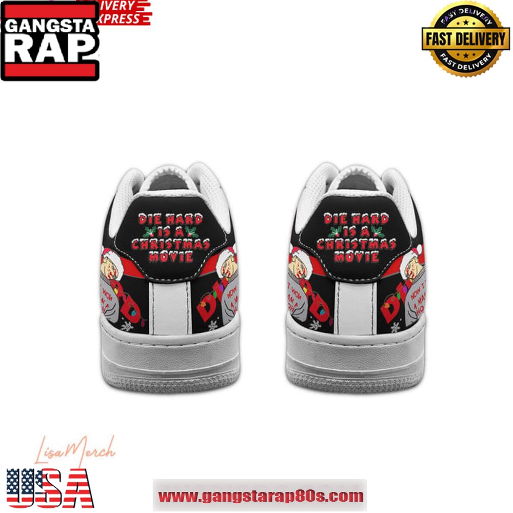 Die Hard Merry Christmas Limited Edition Air Force 1 Running Sneakers Shoes Die Hard Merry Christmas Limited Edition Air Force 1 Running Sneakers Shoes