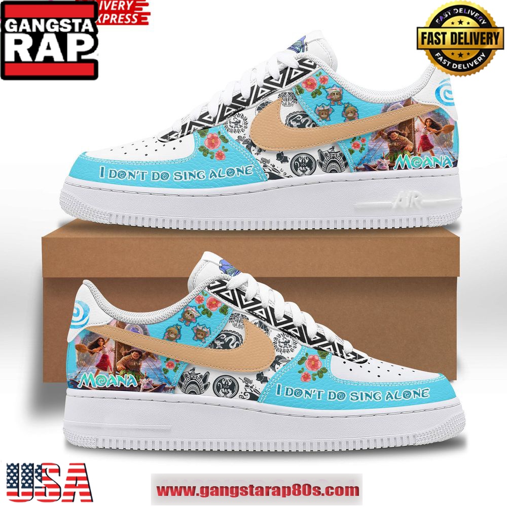 Disney Moana 2 Limited Edition Air Force 1 Running Sneakers Shoes Disney Moana 2 Limited Edition Air Force 1 Running Sneakers Shoes