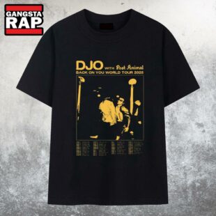 DJO With Post Animal Back On You 2025 World Tour T Shirt