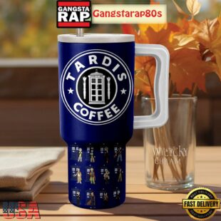 Doctor Who Tardis Coffee Tumbler Cup 40oz