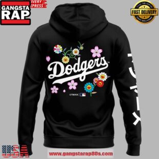 Dodgers x Takashi Murakami 2025 MLB Black Unisex Hoodie