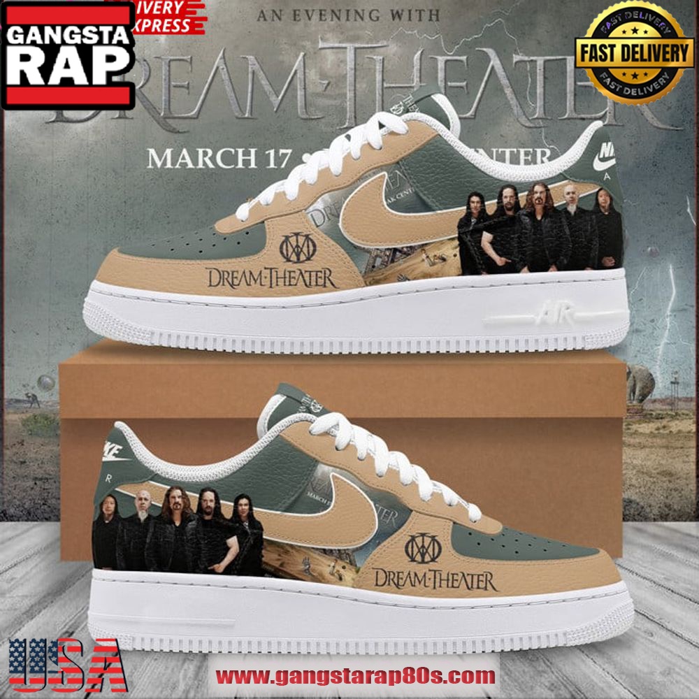 Dream Theater Limited Edition Air Force 1 Shoes Running Sneakers Dream Theater Limited Edition Air Force 1 Shoes Running Sneakers