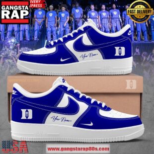 Duke Blue Devils Basketball Custom Air Force 1 Running Sneakers