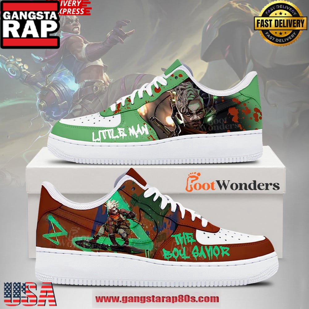 Ekko Arcane League of Legends Limited Air Force 1 Running Sneakers Shoes Ekko Arcane League of Legends Limited Air Force 1 Running Sneakers Shoes