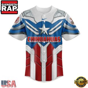 El Paso Chihuahuas x Marvel Defenders Of The Diamond New Design Baseball Jersey