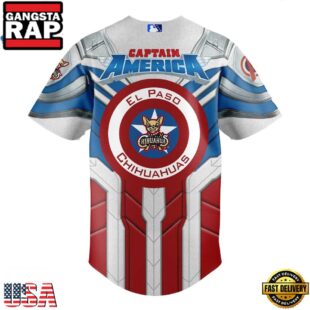 El Paso Chihuahuas x Marvel Defenders Of The Diamond New Design Baseball Jersey