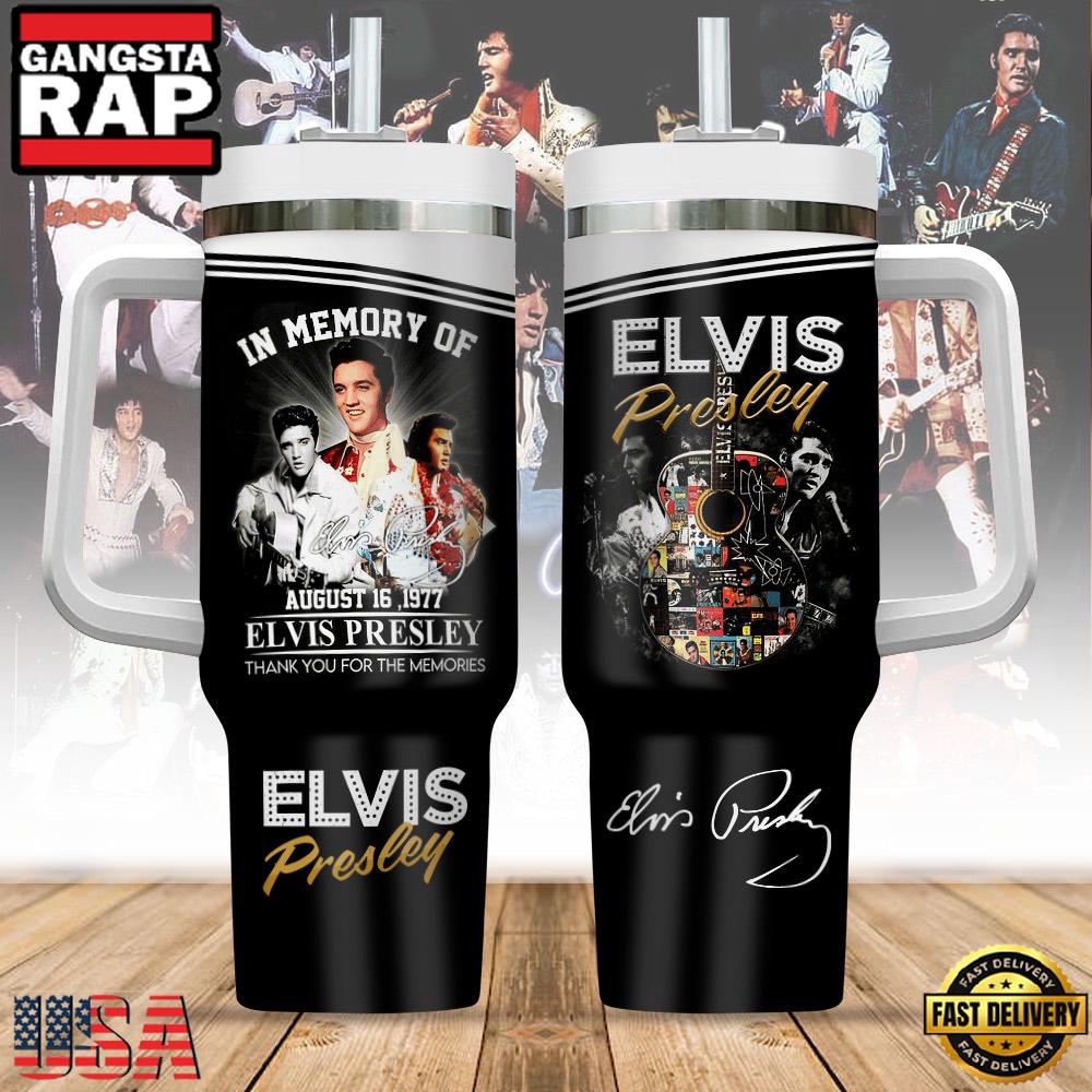 Elvis Presley The Memories Music Custom Tumbler Cup 40oz Elvis Presley The Memories Music Custom Tumbler Cup 40oz
