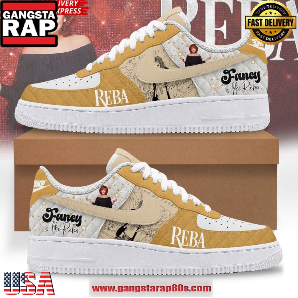 Fancy Like Reba McEntire Special Edition Air Force 1 Running Sneakers Shoes Fancy Like Reba McEntire Special Edition Air Force 1 Running Sneakers Shoes