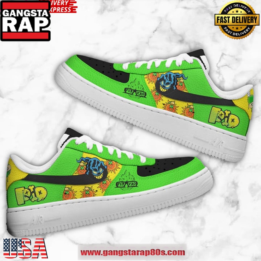 Feid Ferxxo Limited Edition Air Force 1 Running Sneakers ShoesSneaker Feid Ferxxo Limited Edition Air Force 1 Running Sneakers ShoesSneaker