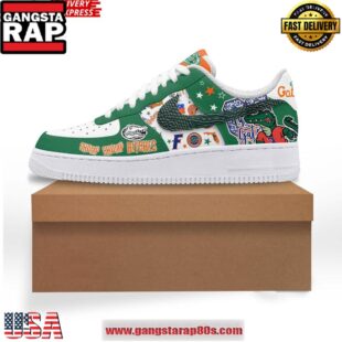 Florida Gators Chomp Chomp Bitches Air Force 1 Running Sneakers Shoes