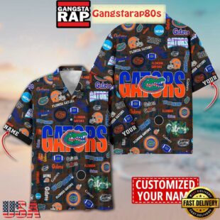 Florida Gators Solgan The Swamp True Fan Spirit Custom Name Aloha Hawaiian Shirt