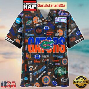 Florida Gators Solgan The Swamp True Fan Spirit Custom Name Aloha Hawaiian Shirt