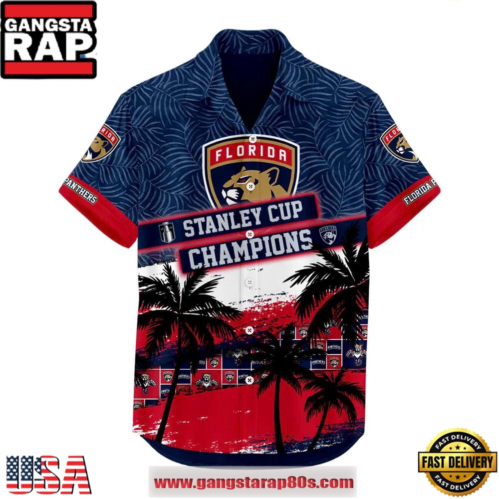 Florida Panthers Stanley Cup Back To Back Hot Summer Hawaiian Shirt Florida Panthers Stanley Cup Back To Back Hot Summer Hawaiian Shirt