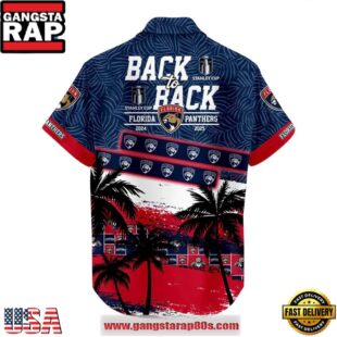Florida Panthers Stanley Cup Back To Back Hot Summer Hawaiian Shirt