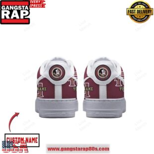 Florida State Seminoles Fear The Spear Nike Air Force 1 Running Sneakers Shoes