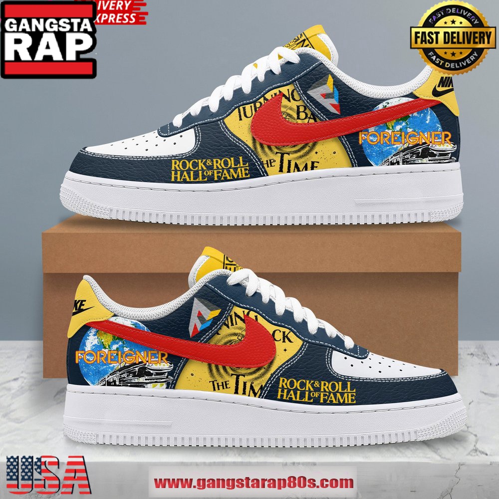 Foreigner Rock & Roll Hall Of Fame Limited Air Force 1 Sneakers Shoes Foreigner Rock & Roll Hall Of Fame Limited Air Force 1 Sneakers Shoes