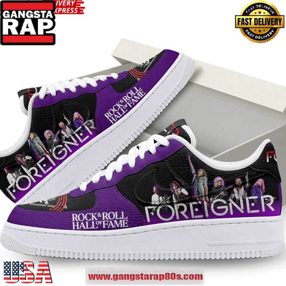 Foreigner Rock & Roll Hall of Fame Limited Edition Air Force 1 Sneakers Shoes Foreigner Rock & Roll Hall of Fame Limited Edition Air Force 1 Sneakers Shoes
