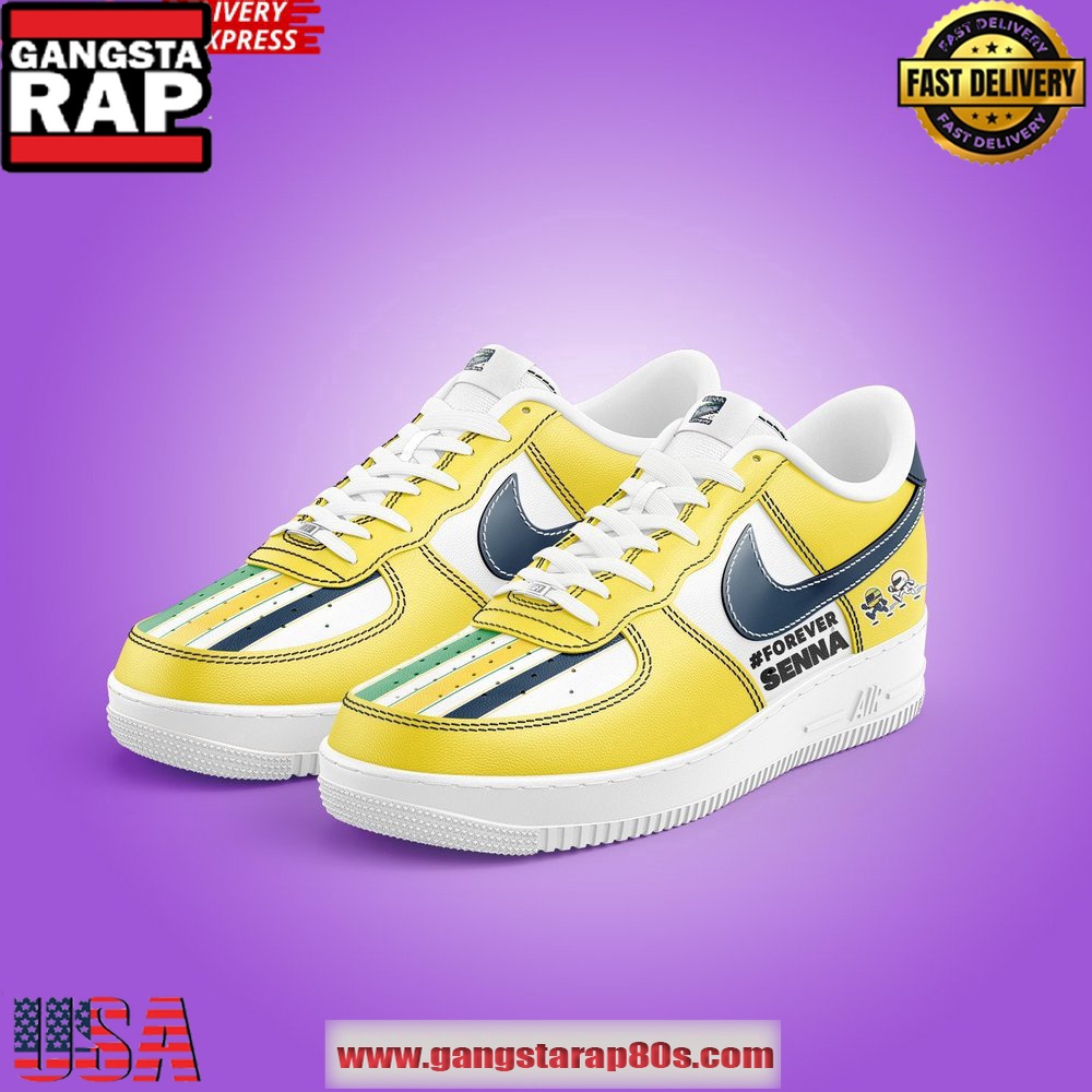 Forever Senna Monaco F1 Team Air Force 1 Shoes Running Sneakers Forever Senna Monaco F1 Team Air Force 1 Shoes Running Sneakers