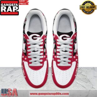 Georgia Bulldogs How Bout Them Dawgs Nike Air Force 1 Running Sneakers Shoes