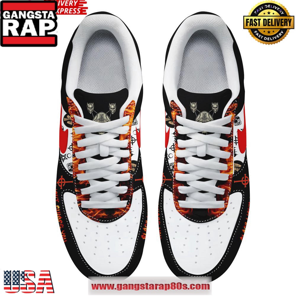 Ghost Band Black Light Guides You Limited Edition Air Force 1 Running Sneakers Shoes Ghost Band Black Light Guides You Limited Edition Air Force 1 Running Sneakers Shoes