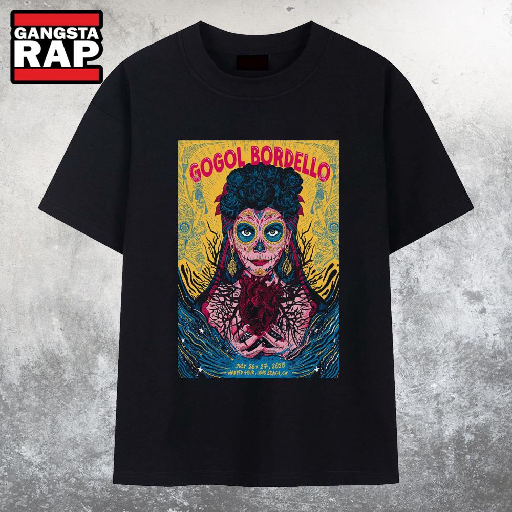 Gogol Bordello Warped Tour 2025 Long Beach On Jul 26-27 T Shirt Gogol Bordello Warped Tour 2025 Long Beach On Jul 26-27 T Shirt
