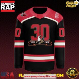 Grand Rapids Griffins 30th Anniversary Celebrations Special Custom Hockey Jersey