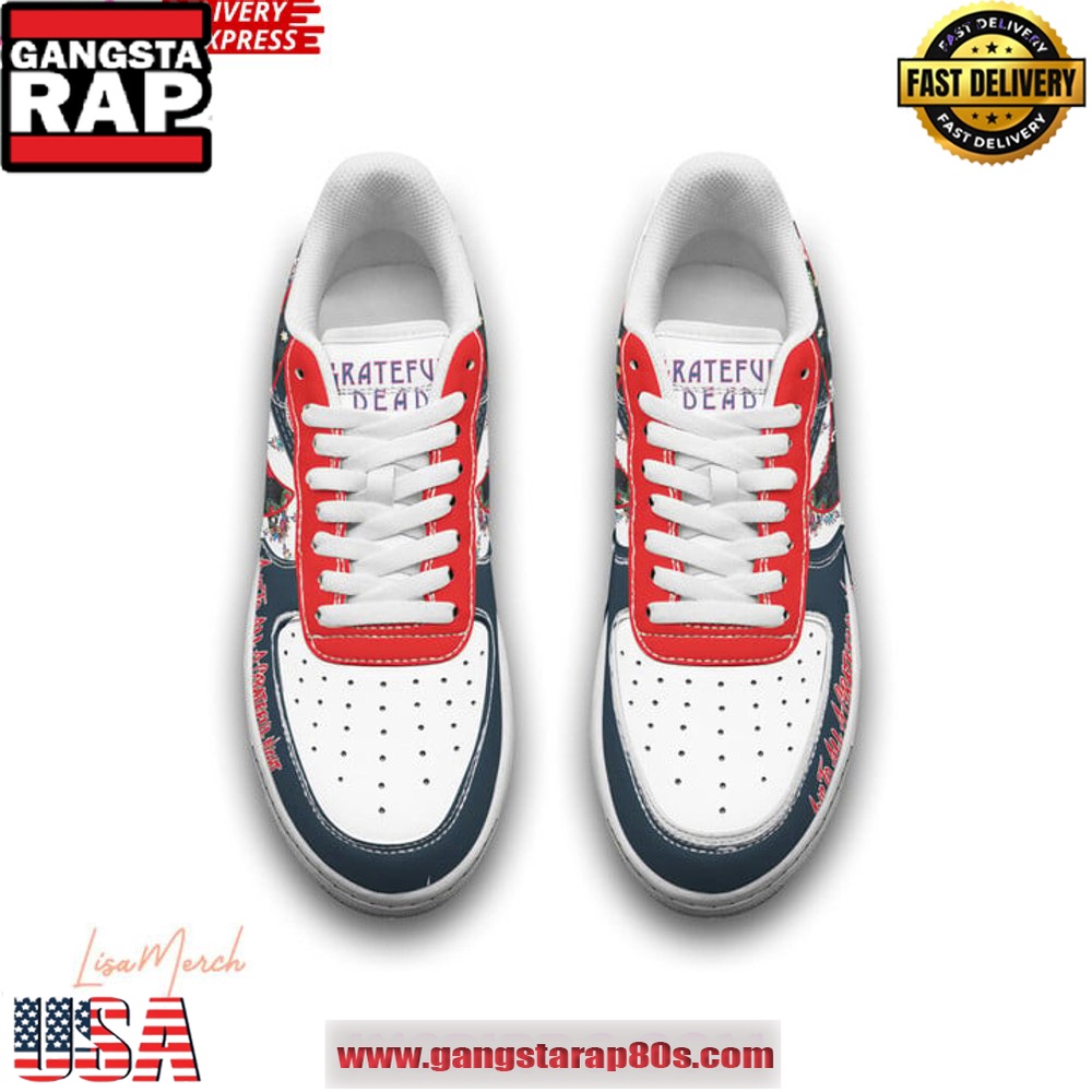 Grateful Dead Christmas Night Limited Edition Air Force 1 Sneakers Shoes Grateful Dead Christmas Night Limited Edition Air Force 1 Sneakers Shoes