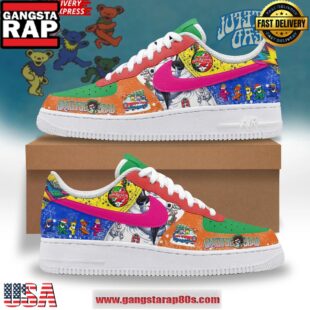 Grateful Dead Merry Christmas Limited Air Force 1 Running Sneakers