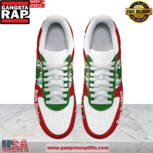 Grateful Dead Merry Deadmas Limited Edition Air Force 1 Running Sneakers