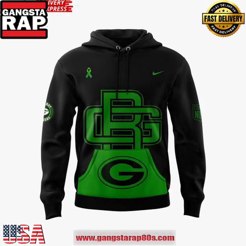 Green Bay Packers Mental Health Awareness 2025 Black Unisex Hoodie Green Bay Packers Mental Health Awareness 2025 Black Unisex Hoodie