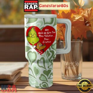 Grinch This Valentine Personalized Tumbler Cup 40oz