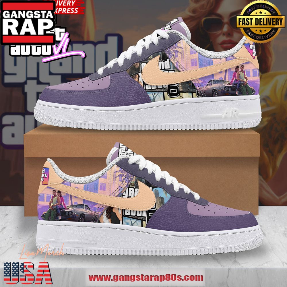 GTA 6 Special Edition Air Force 1 Shoes Running Sneakers GTA 6 Special Edition Air Force 1 Shoes Running Sneakers