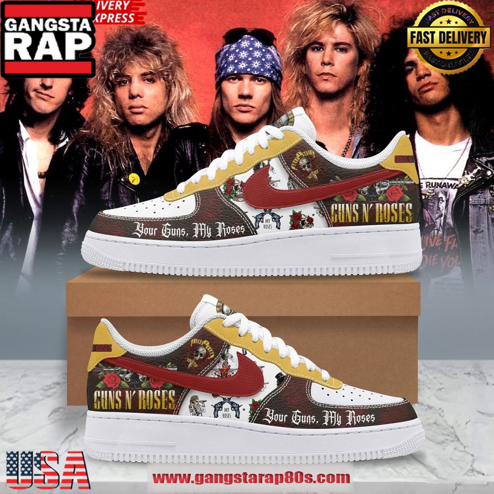 Guns N’ Roses Limited Edition Air Force 1 Shoes Running Sneakers Guns N’ Roses Limited Edition Air Force 1 Shoes Running Sneakers