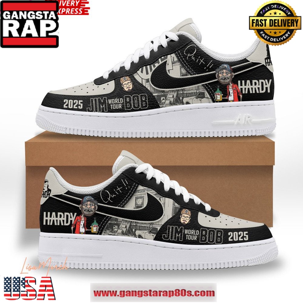 HARDY Jim Bob World Tour 2025 Air Force 1 Running Sneakers Shoes HARDY Jim Bob World Tour 2025 Air Force 1 Running Sneakers Shoes