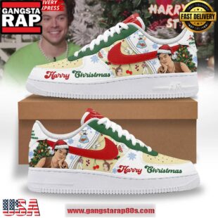 Harry Styles Merry Christmas Limited Edition Air Force 1 Running Sneakers Shoes