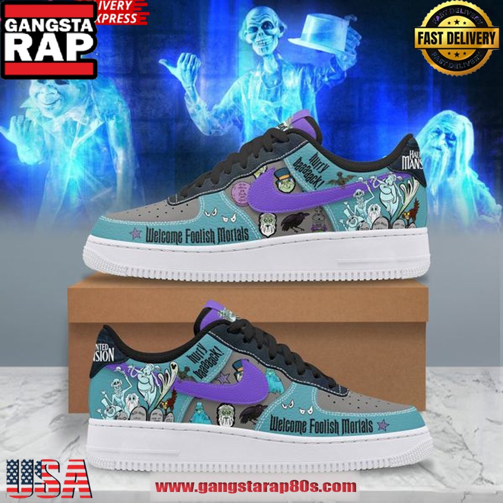 Haunted Mansion Limited Edition Air Force 1 Running Sneakers Shoes Haunted Mansion Limited Edition Air Force 1 Running Sneakers Shoes