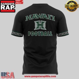Hawaii Rainbow Warriors football New Uniforms 3D T-Shirt