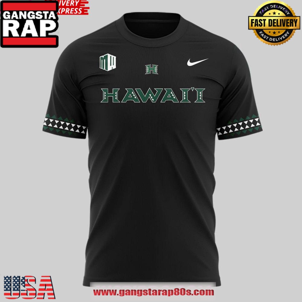 Hawaii Rainbow Warriors football New Uniforms 3D T-Shirt Hawaii Rainbow Warriors football New Uniforms 3D T-Shirt