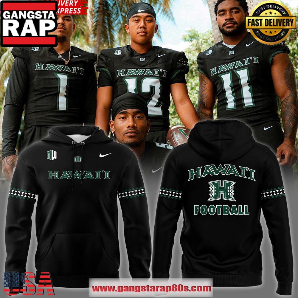 Hawaii Rainbow Warriors football New Uniforms All Over Print Hoodie Hawaii Rainbow Warriors football New Uniforms All Over Print Hoodie