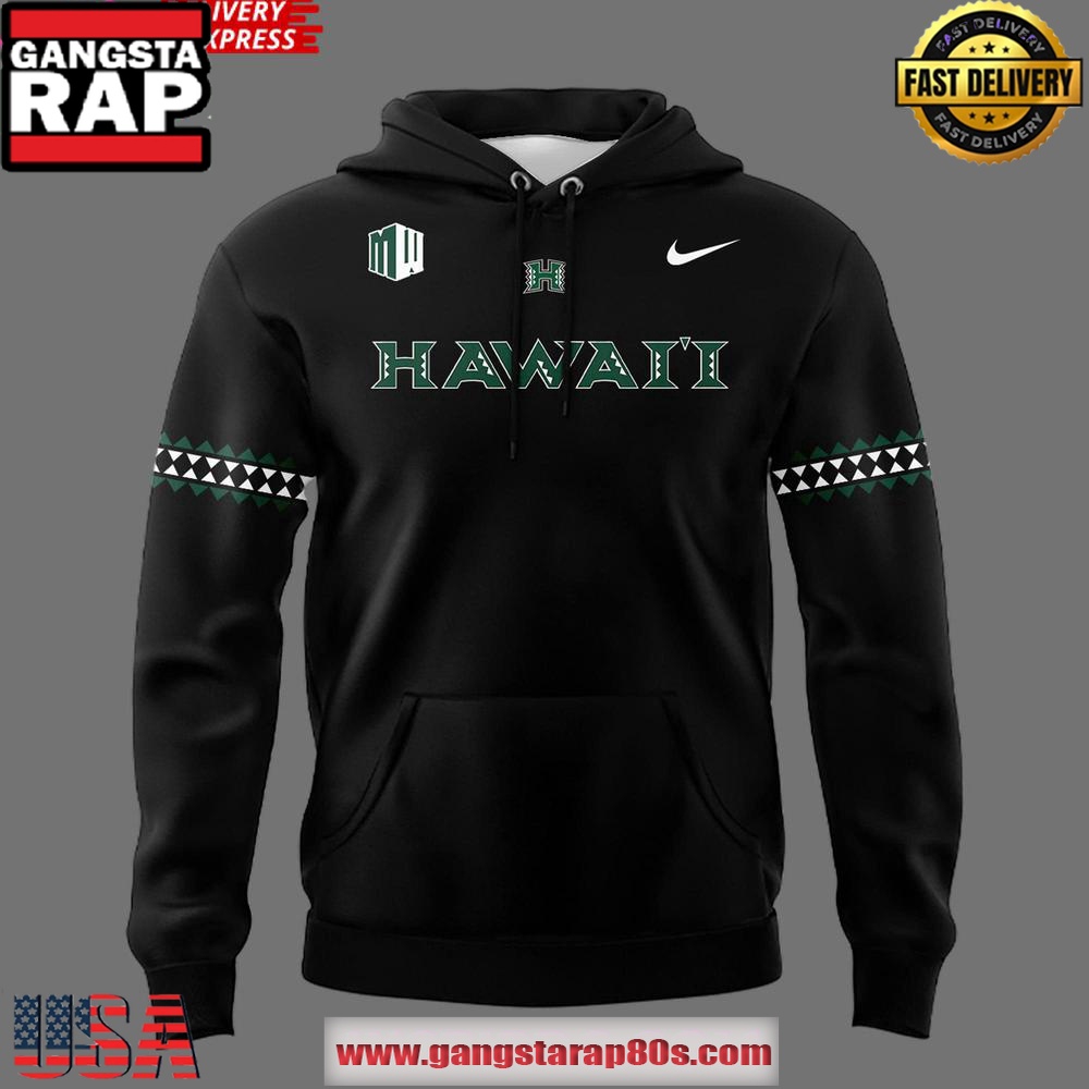 Hawaii Rainbow Warriors football New Uniforms All Over Print Hoodie Hawaii Rainbow Warriors football New Uniforms All Over Print Hoodie