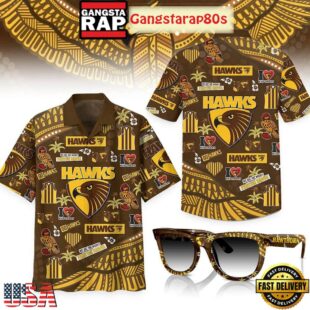 Hawthorn Hawks We Are The Mighty Fighting Hawks Aloha Hawaiian Shirt