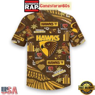 Hawthorn Hawks We Are The Mighty Fighting Hawks Aloha Hawaiian Shirt
