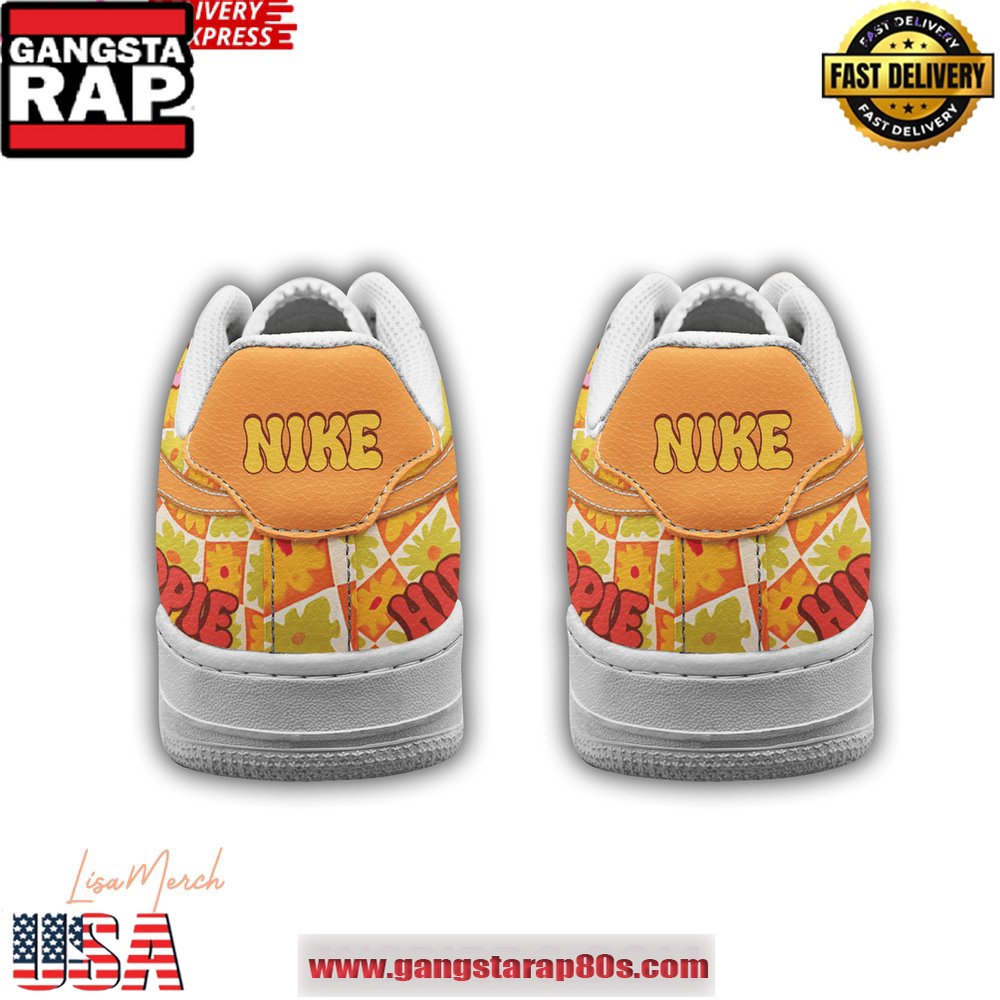 Hippie Love Peace Joy Limited Edition Air Force 1 Running Sneakers Shoes Hippie Love Peace Joy Limited Edition Air Force 1 Running Sneakers Shoes