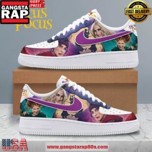 Hocus Pocus Witch Limited Edition Nike Air Force 1 Running Sneakers Shoes
