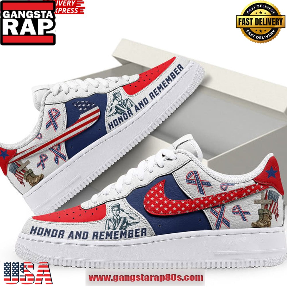 Honor and Remember Veterans Day Special Edition Air Force 1 Sneakers Shoes Honor and Remember Veterans Day Special Edition Air Force 1 Sneakers Shoes