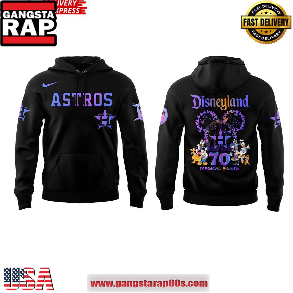 Houston Astros Disneyland 70th Magical Years Special Unisex Hoodie Houston Astros Disneyland 70th Magical Years Special Unisex Hoodie