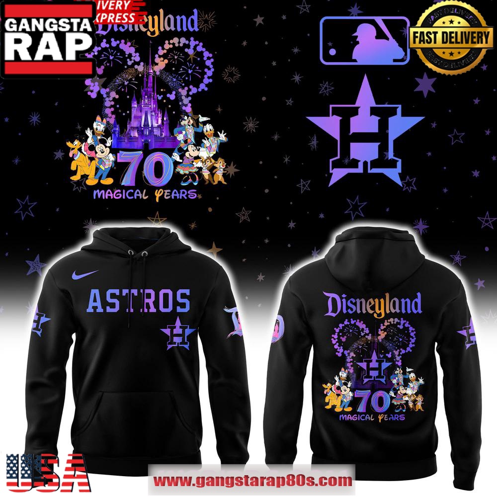 Houston Astros Disneyland 70th Magical Years Special Unisex Hoodie Houston Astros Disneyland 70th Magical Years Special Unisex Hoodie