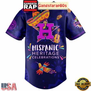 Houston Astros Hispanic Heritage Celebrations 2025 Unique Design Baseball Jersey